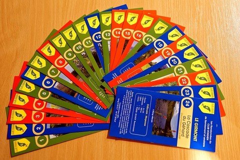 Prix de vente: 10€ la pochette de 24 fiches. Club Vosgien Remiremont